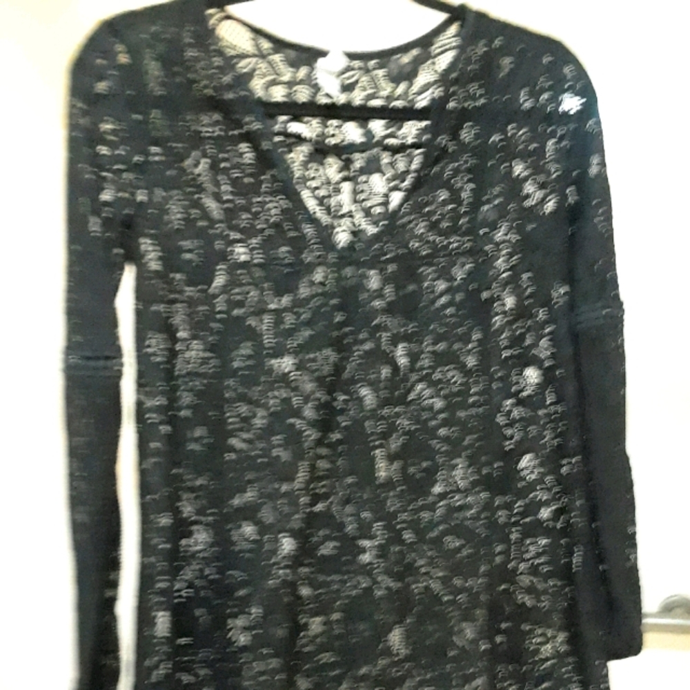 Xhileration Black Lace Top (S)